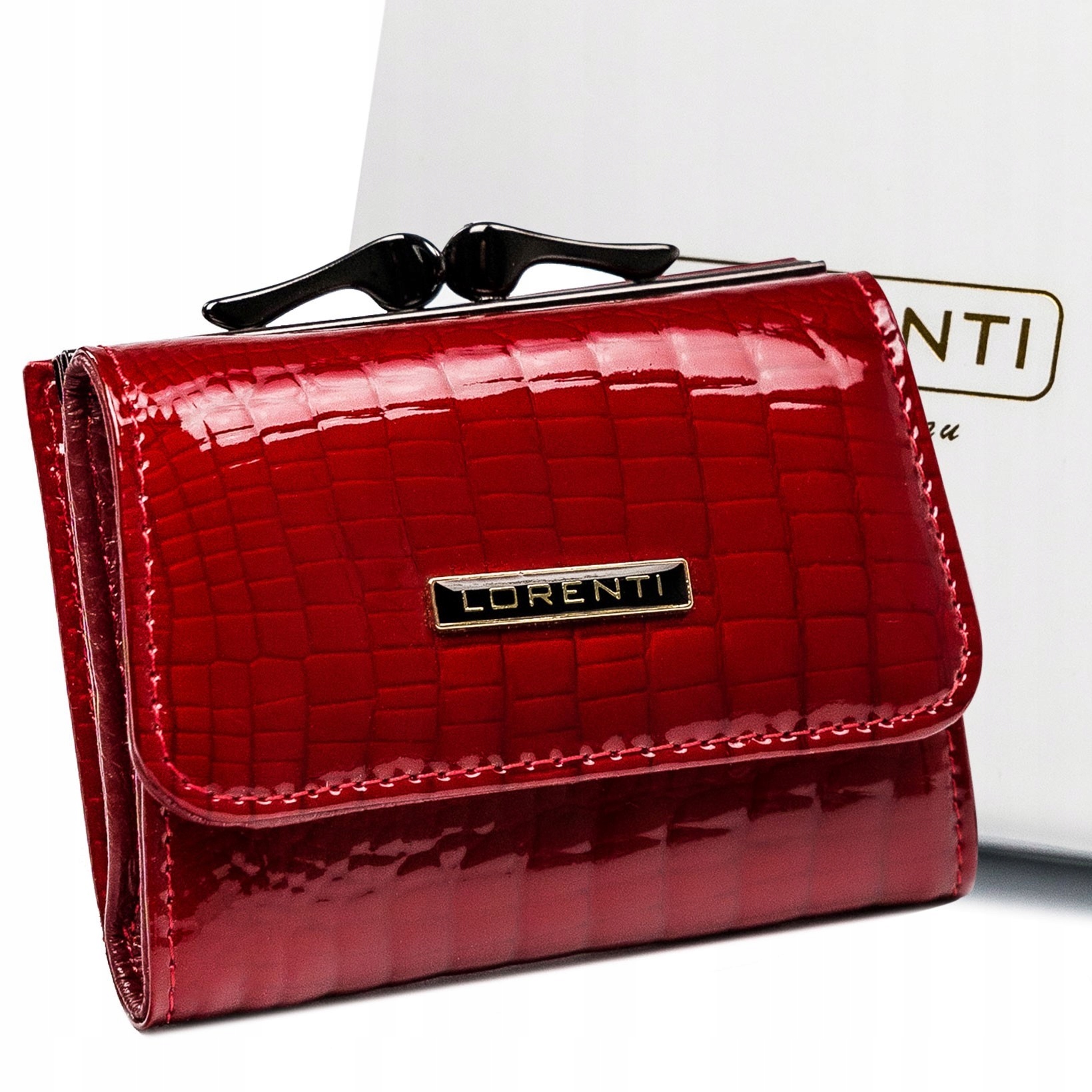 

Mały portfel damski portmonetka na bigiel Lorenti