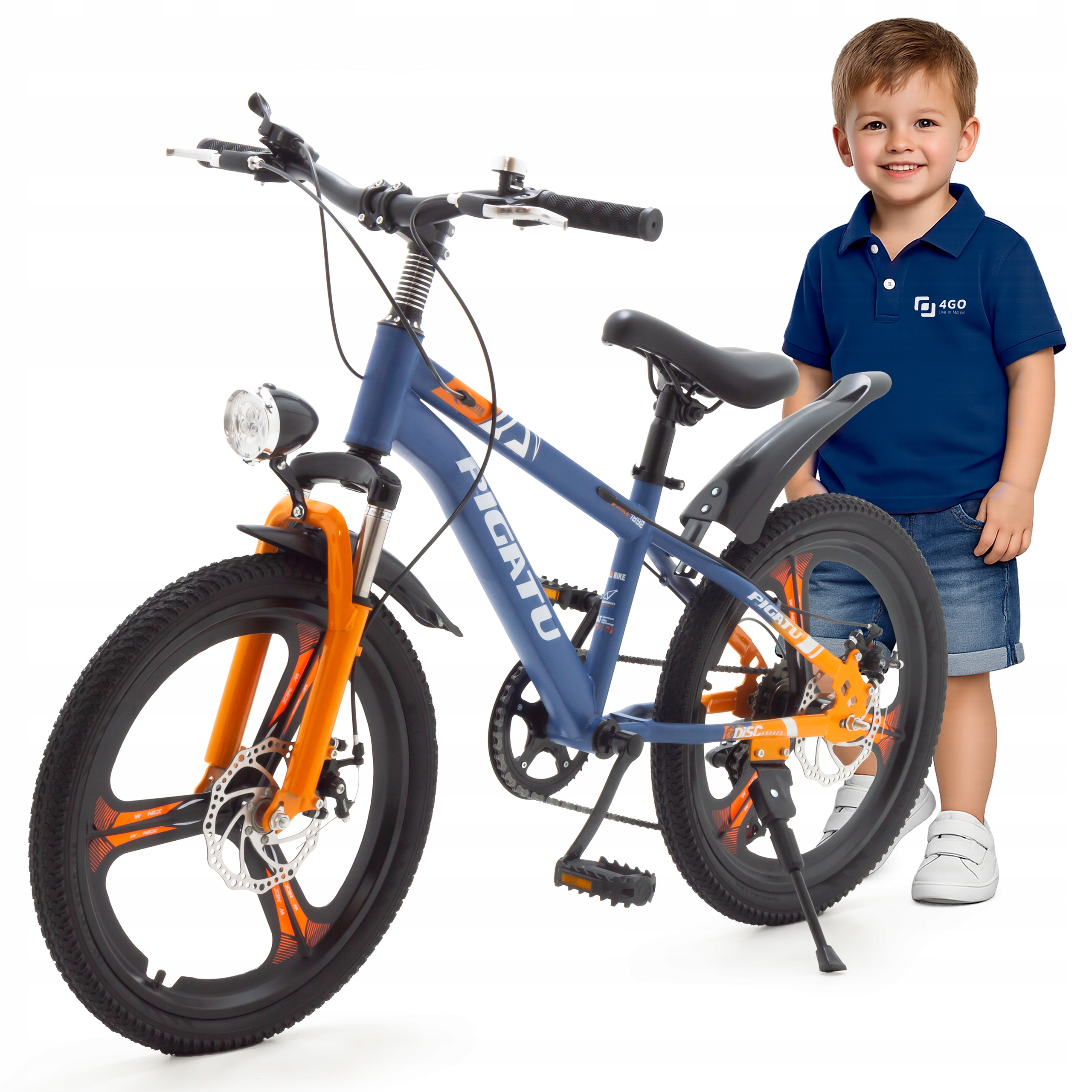 Rower 18 Cali Dla Dzieci Rowerek Dziecięcy Hamulce Tarczowe Niebieski