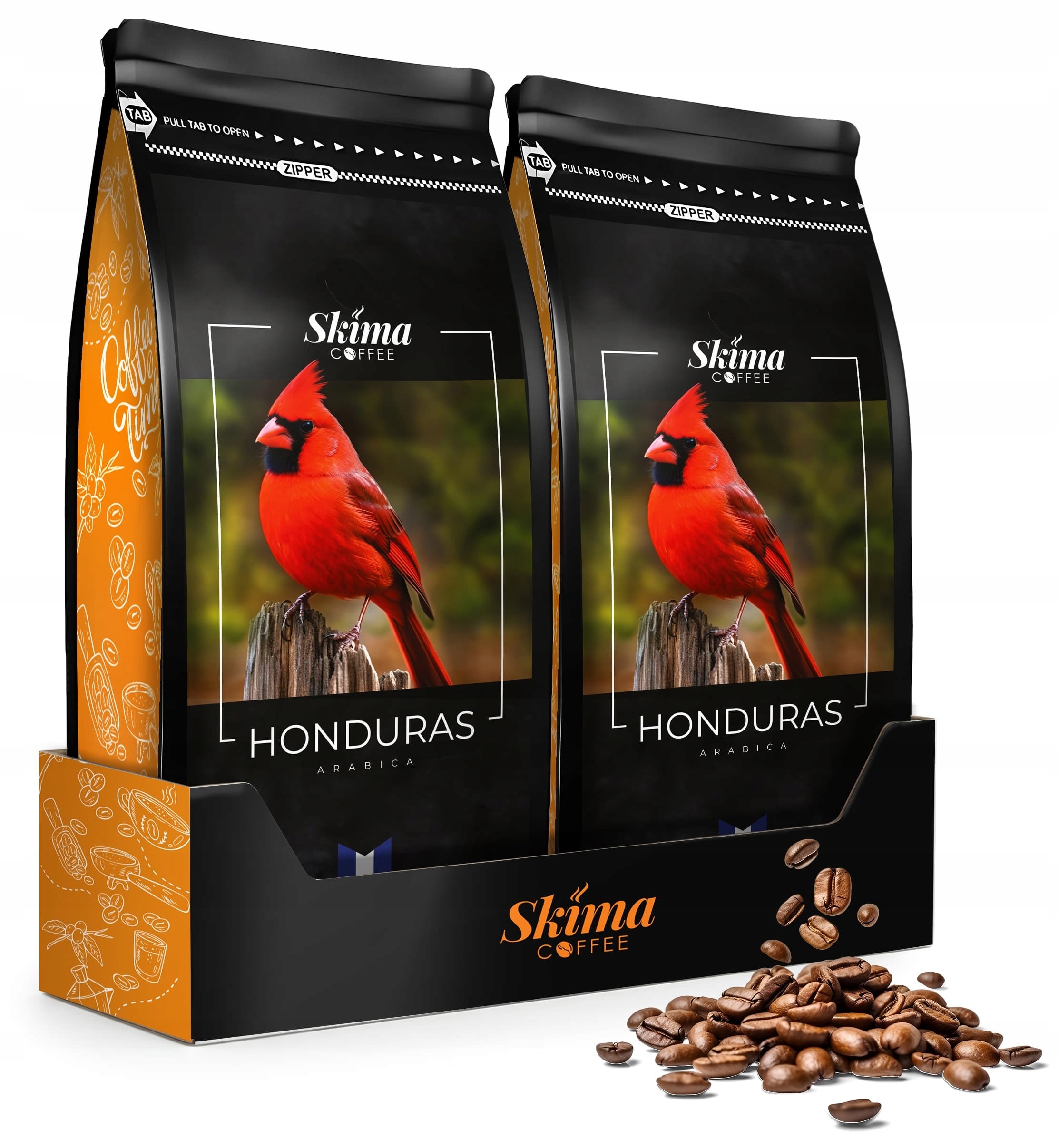 Levně Káva zrnková 1kg x2 Honduras 100% Arabica Čerstvě pražená do kávovaru+BONUS