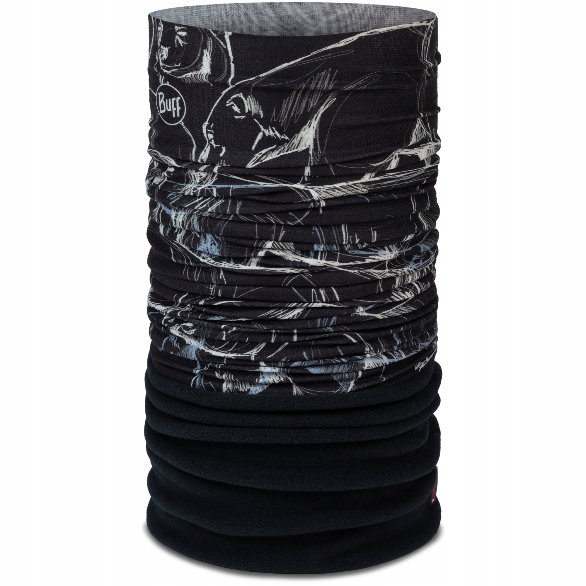 Buff Bandana komin dla dzieci z polaru Bargy Black
