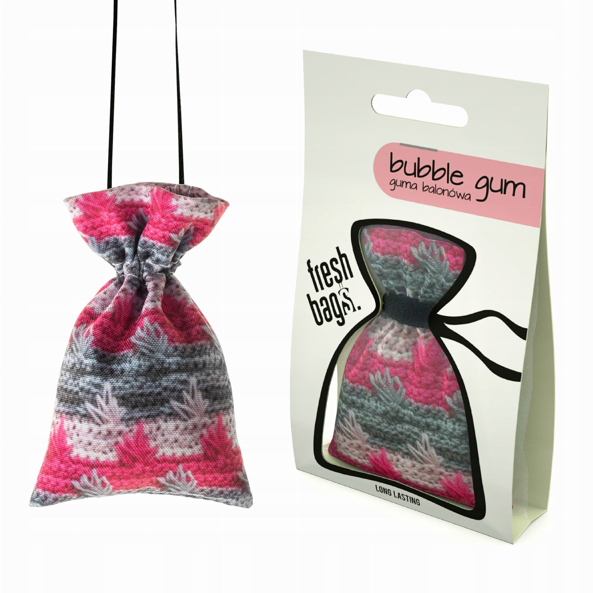 

Zawieszka do auta Fresh Bags Wool Bubble Gum