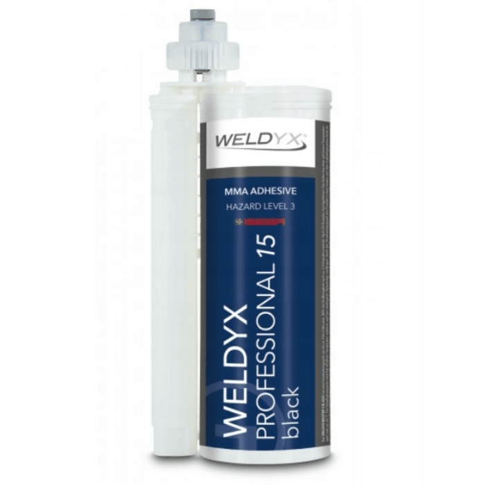 Weldyx Professional 15 čierny 490 ml lepidlo na kovy a plasty