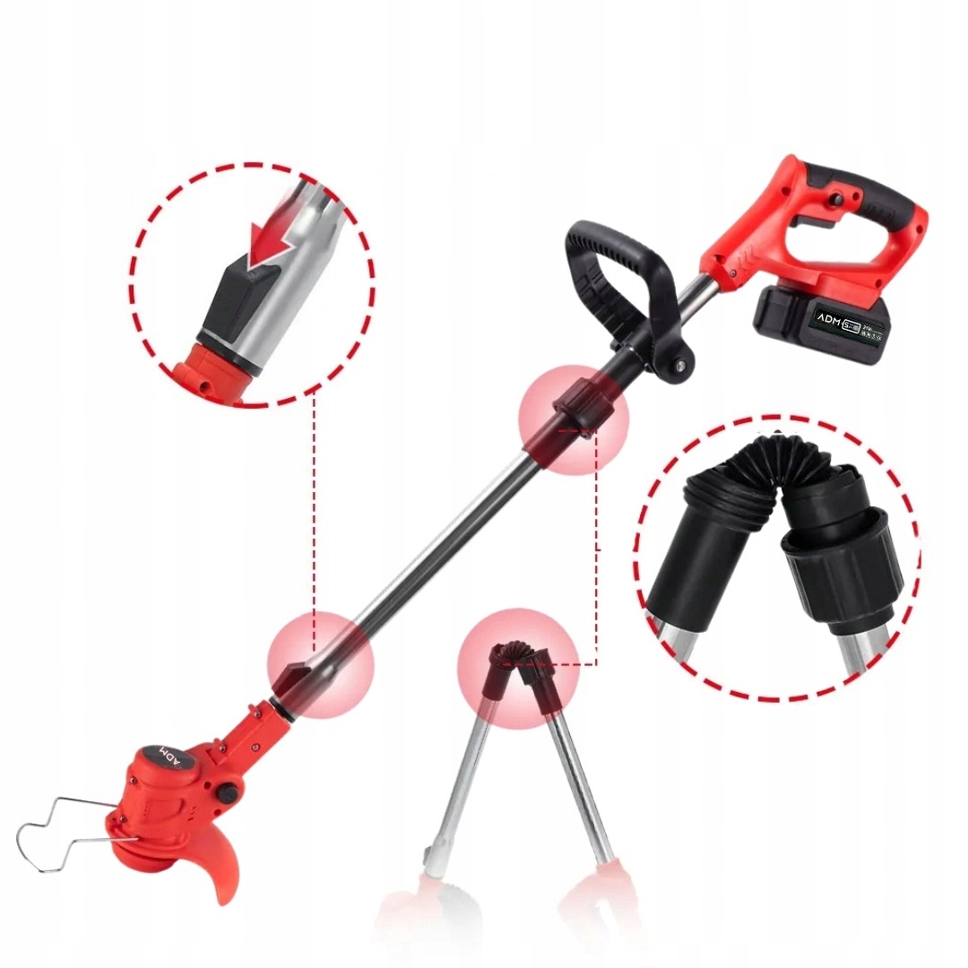 Adm podkaszarka bezprzewodowa składana 2 akumulatory litowe 21V