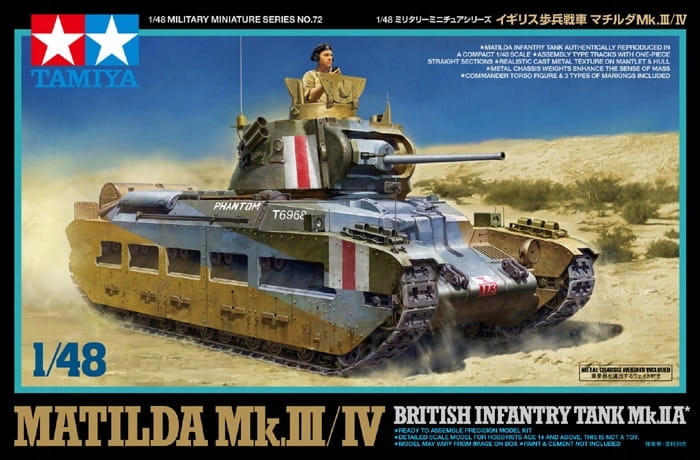 Britský pěchotní tank Matilda Mk.III/IV 1:48 Tamiya 32572