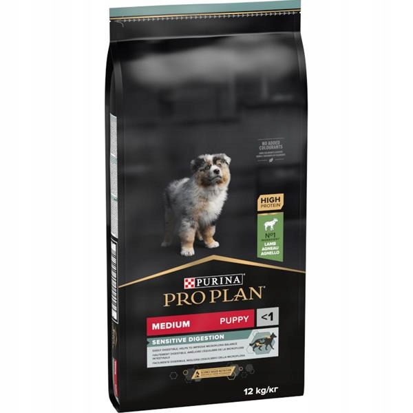 Levně Pro Plan Puppy Medium Sensitive Digestion jehně 12 kg