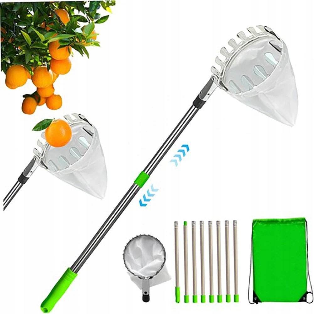 Teleskopický Sběrač Ovoce 3,20 M S Nastavitelnou Výškou, Robustní