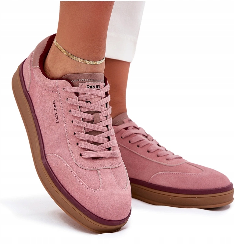 Dámské Semišové Tenisky Daniel Lopez Just Dare SS2D4010 Růžové 41