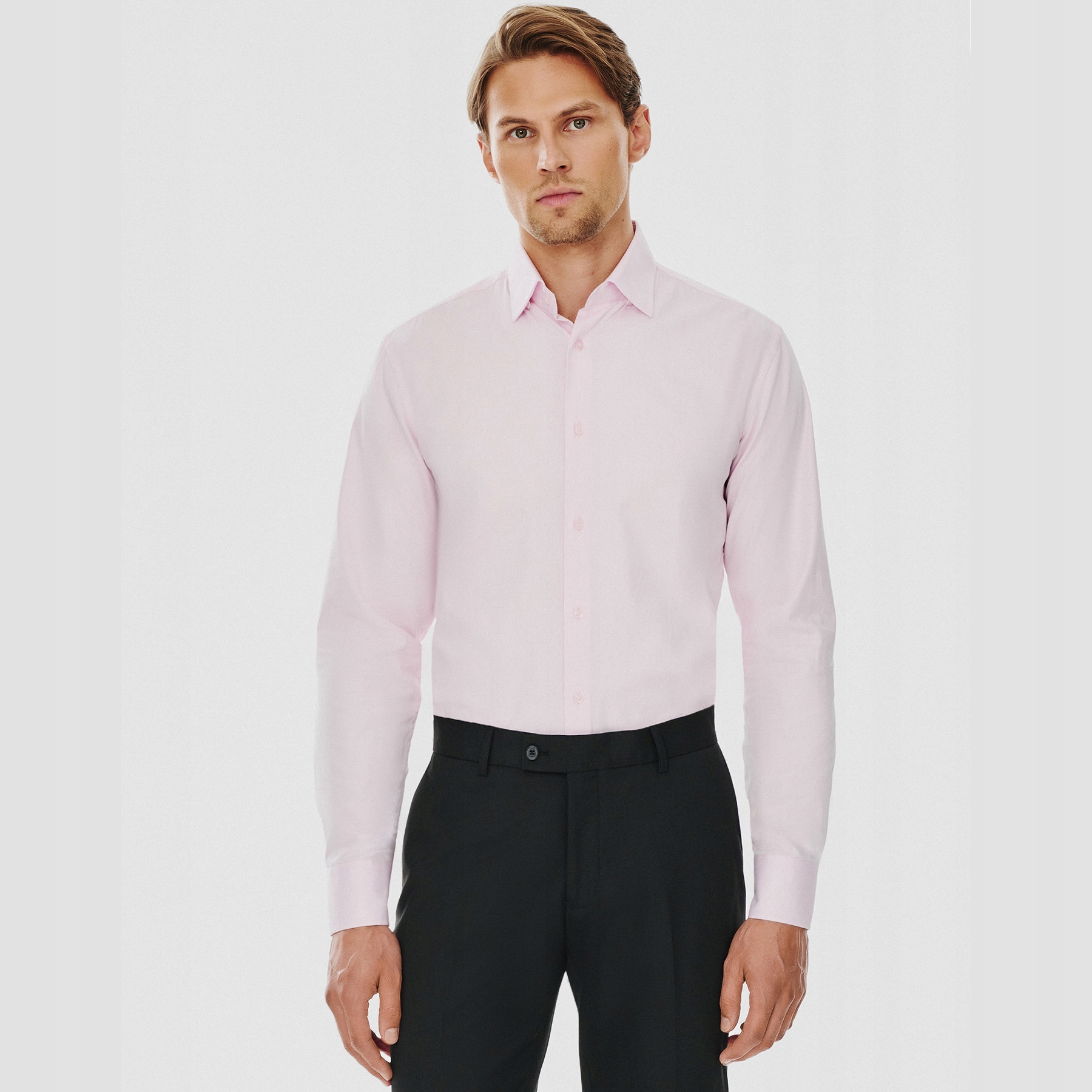 Růžová bavlněná pánská košile Pako Lorente vel 45-46/188-194