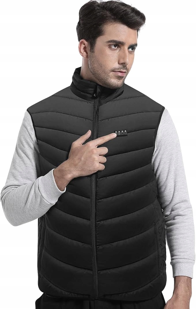 Pánská zateplená vesta Bunda Bez Rukávů Outdoor Vítr XL Lehká