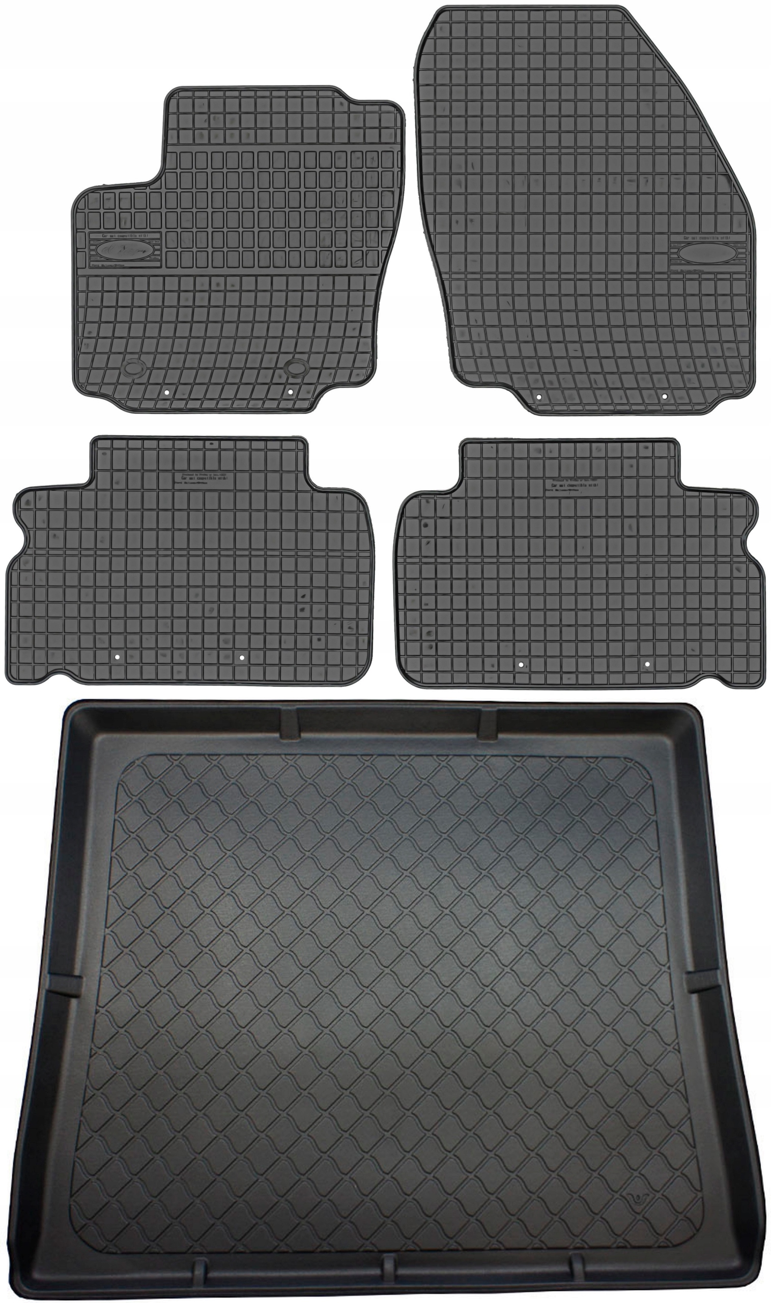 Ford Galaxy II Van 7os 2006-2010 Koberce s rohožou