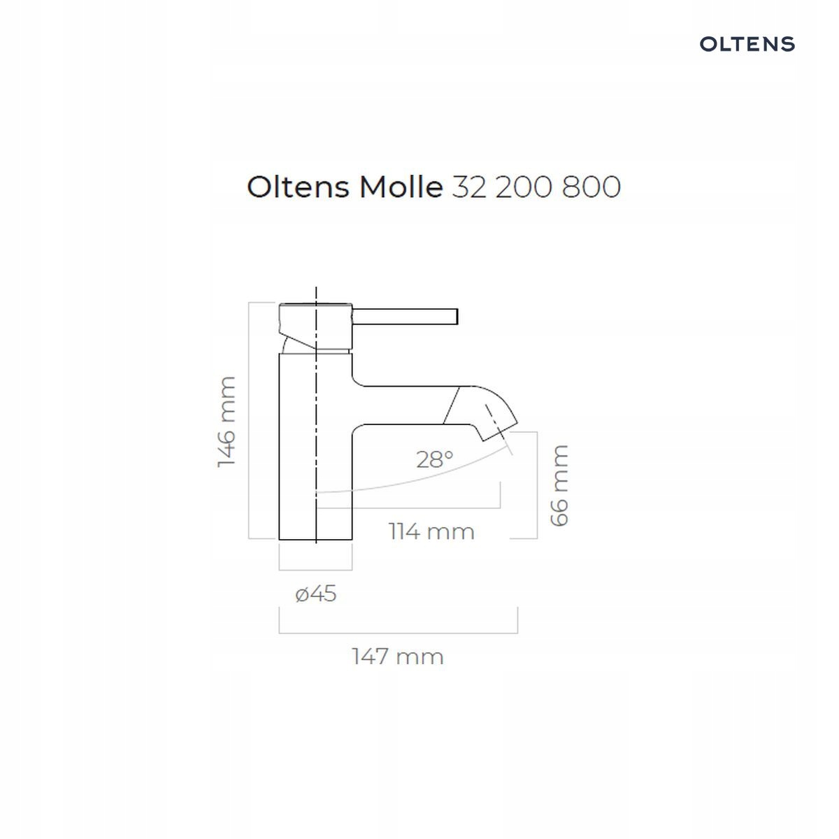 OLTENS MOLLE bateria umywalkowa, złoto EAN (GTIN) 5903003005803