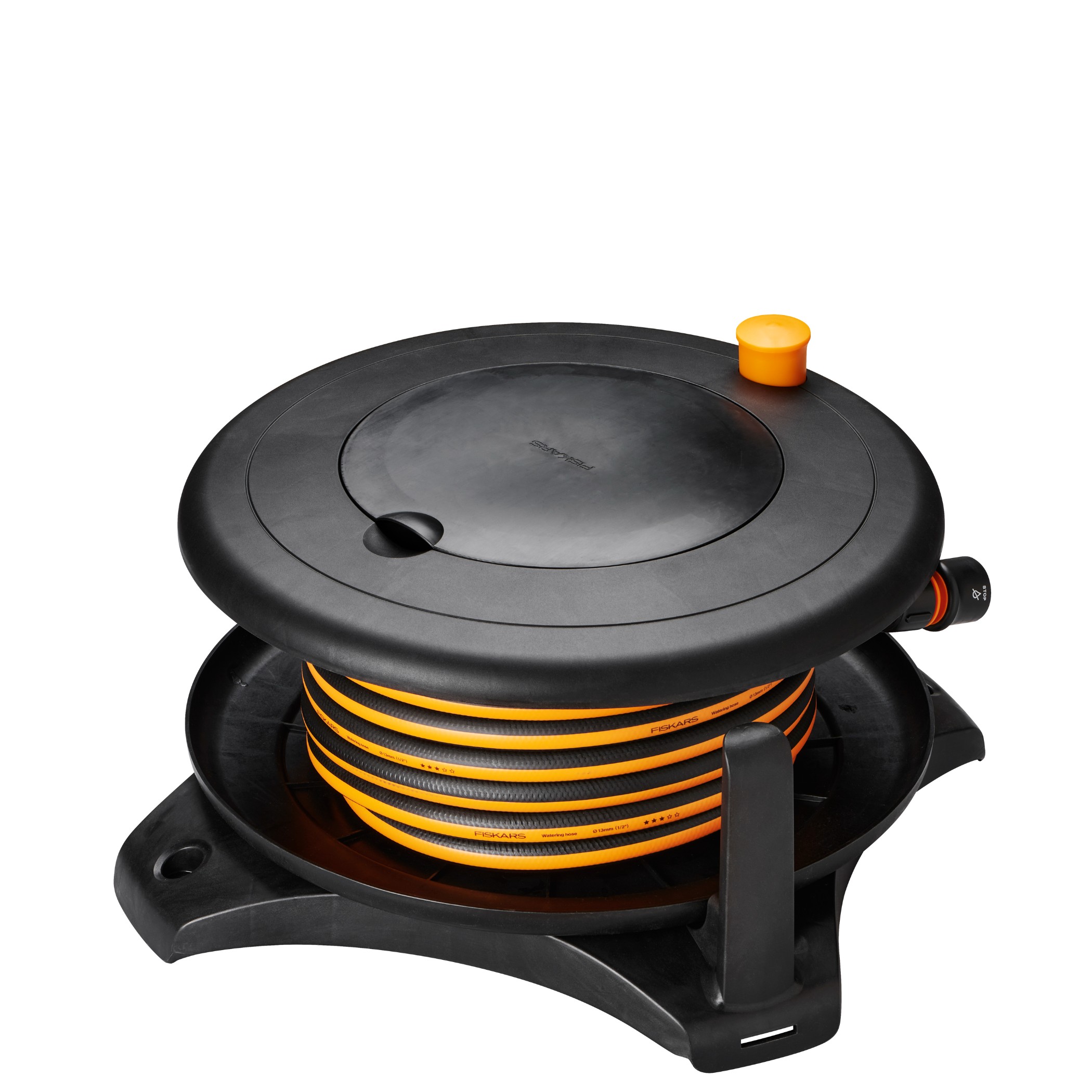 Fiskars Solid Zestaw do podlewania wąż ogrodowy 1/2 na bębnie zwijacz 30m