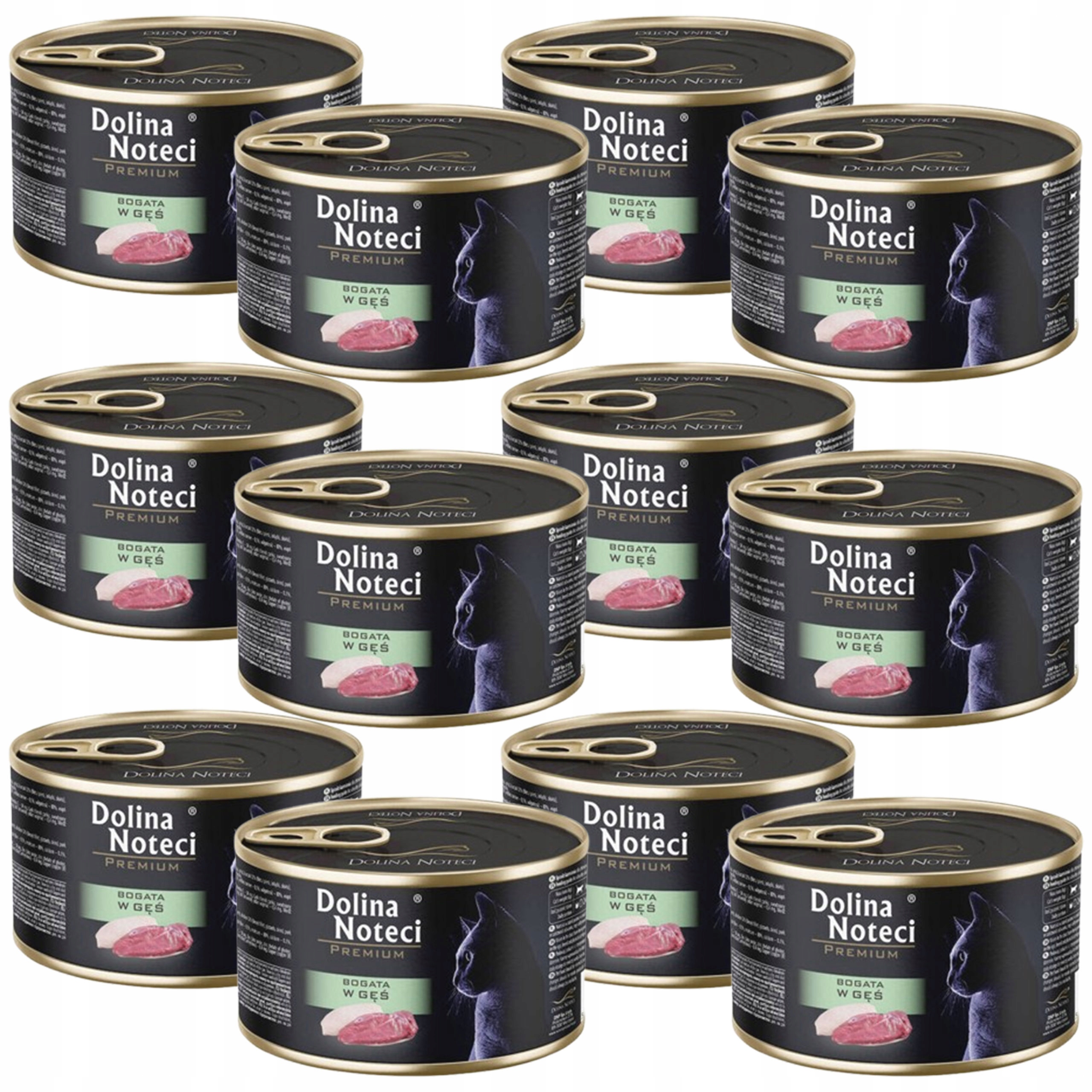 Levně Dolina Noteci Premium Krmivo mokré pro kočky Husa 12 x 185 g bez obilovin