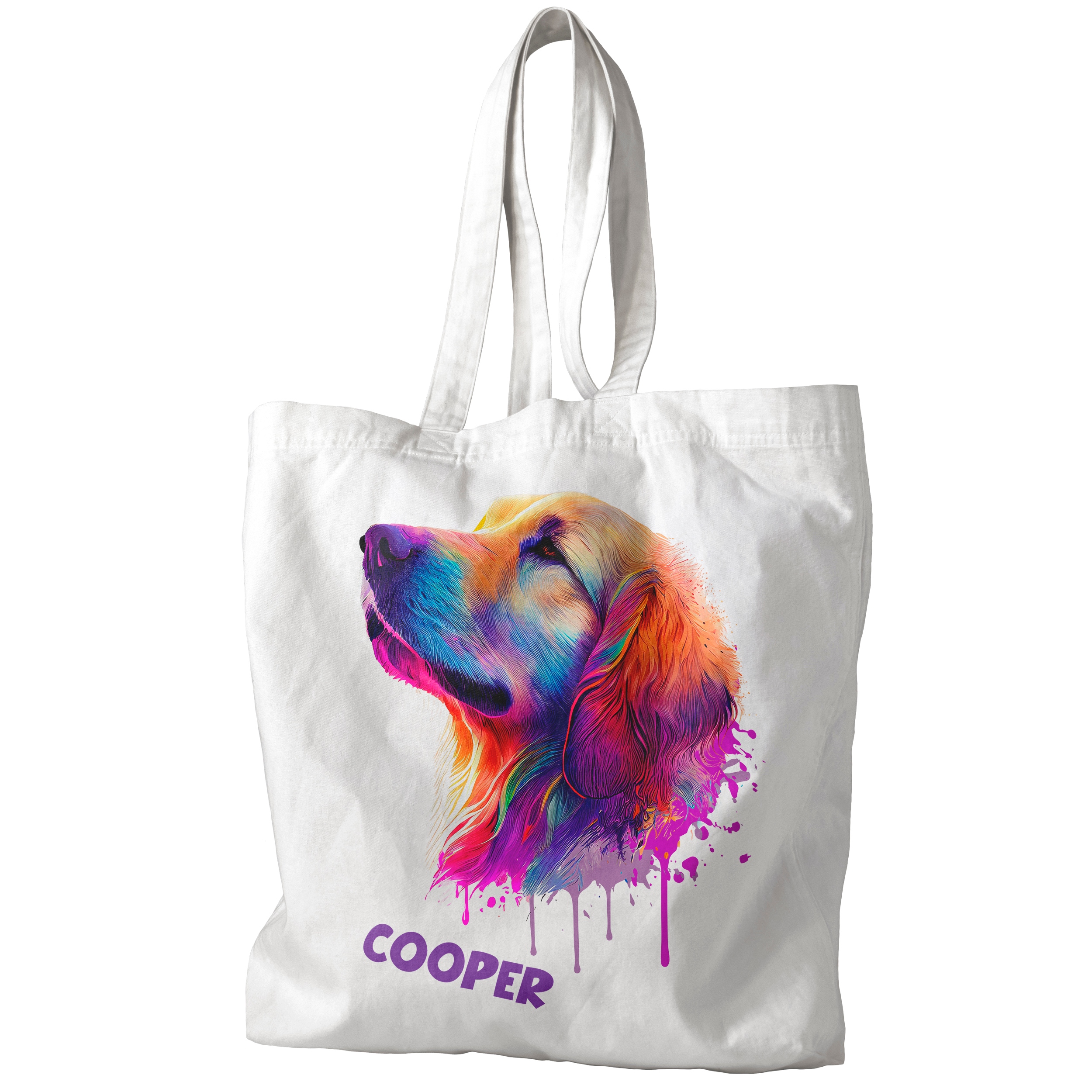 TORBA PIES GOLDEN RETRIVER PERSONALIZACJA IMIE Materiał bawełna