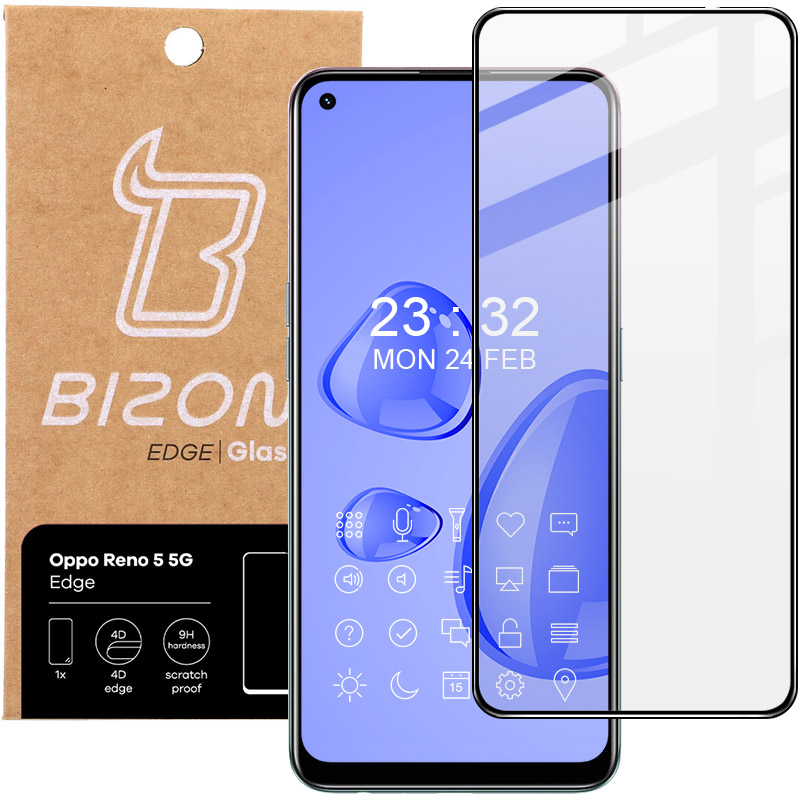 

Szkło hartowane Bizon Edge do Oppo Reno 5 5G