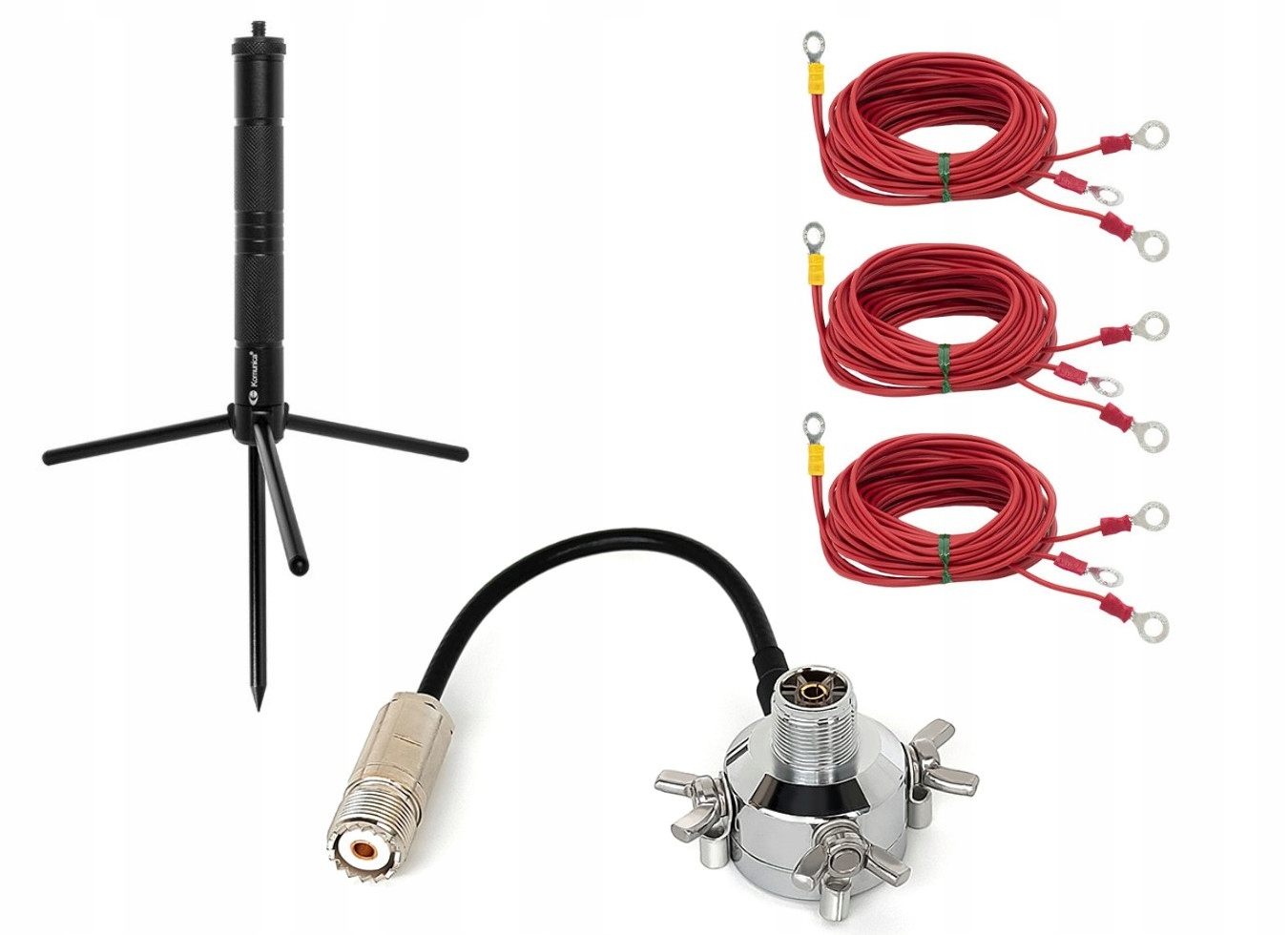 Przenośny zestaw Komunica do montażu anten w terenie np. do anten Kf Qrp