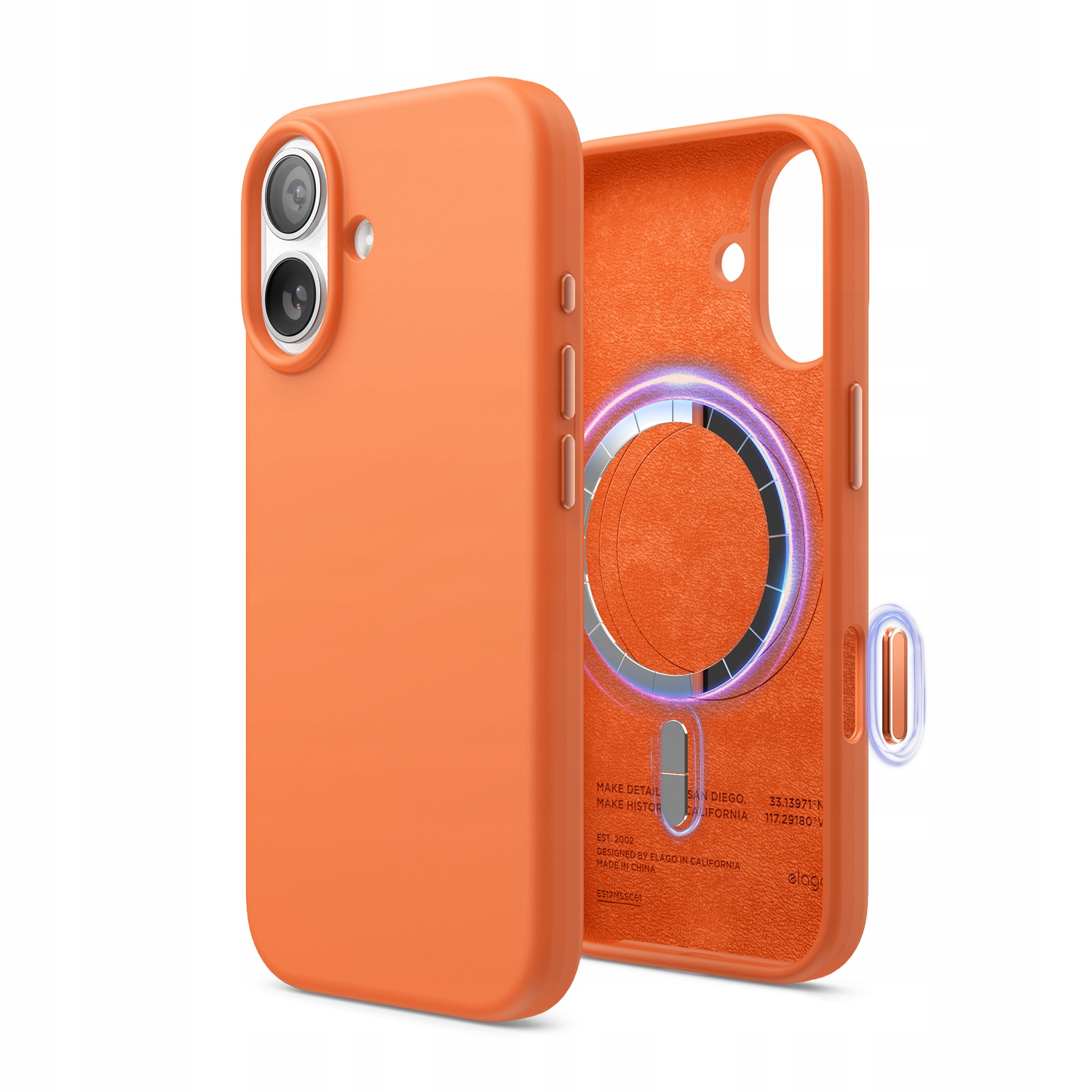 Silikonowe Etui z MagSafe Elago iPhone 17 Orange