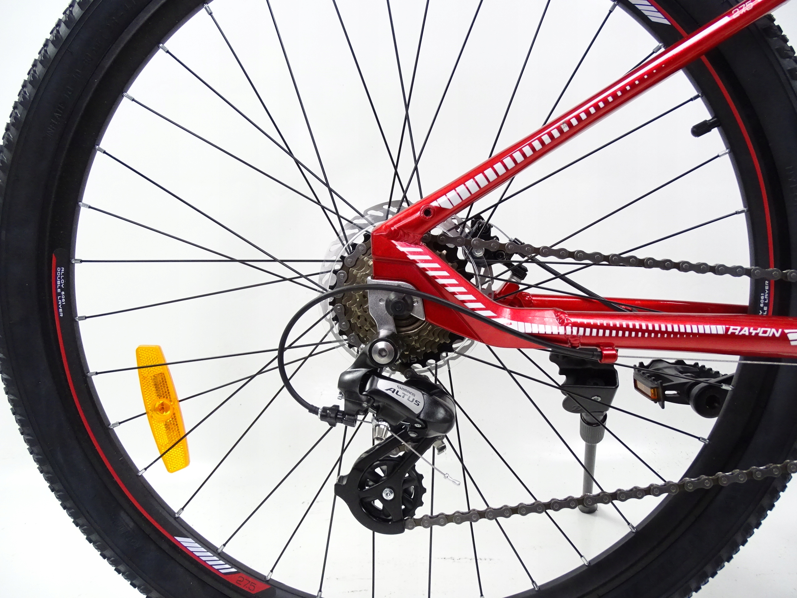 Rower na komunie RAYON AURON 27,5 TARCZÓWKI ALTUS s-17" czerwony blokada Materiał ramy aluminium