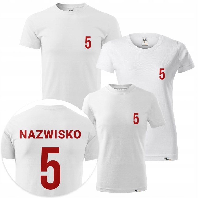 

KT040f Komplet koszulek dla rodziny Kibic Polska