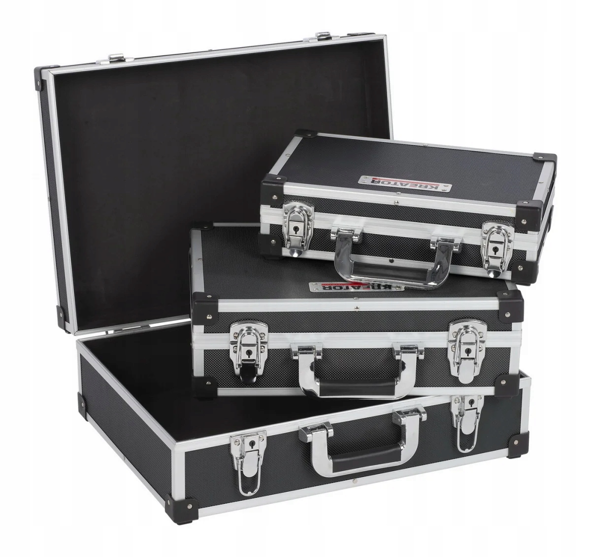 Kreator KRT640401B Hliníkový kufor 3 In 1 čierny