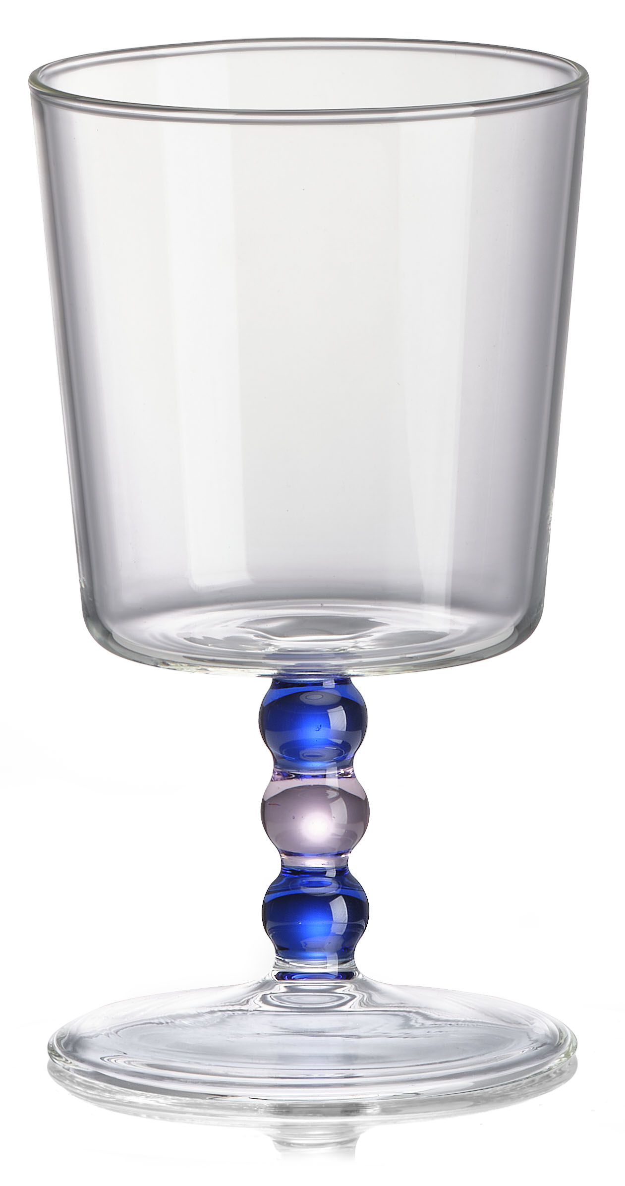 IVV Italy Collier Sklenice na Nožičce 300 ml Nízké 2 Ks Modré