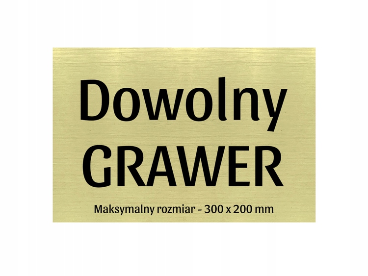 

Grawerowana tabliczka Grawer dowolny tekst 30x20