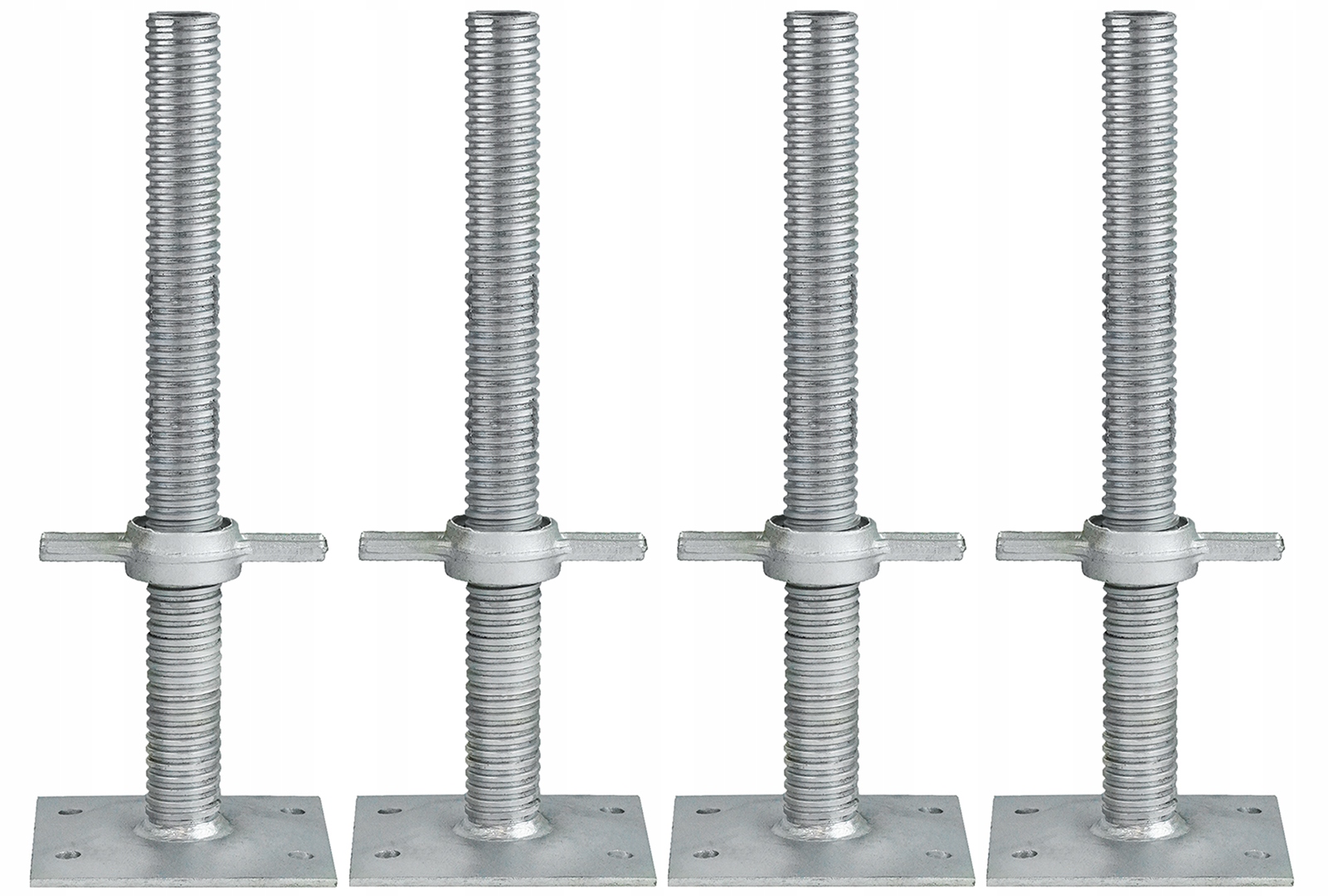 Stopa do rusztowania 60cm uniwersalna podstawka Ocynk 4 sztuki