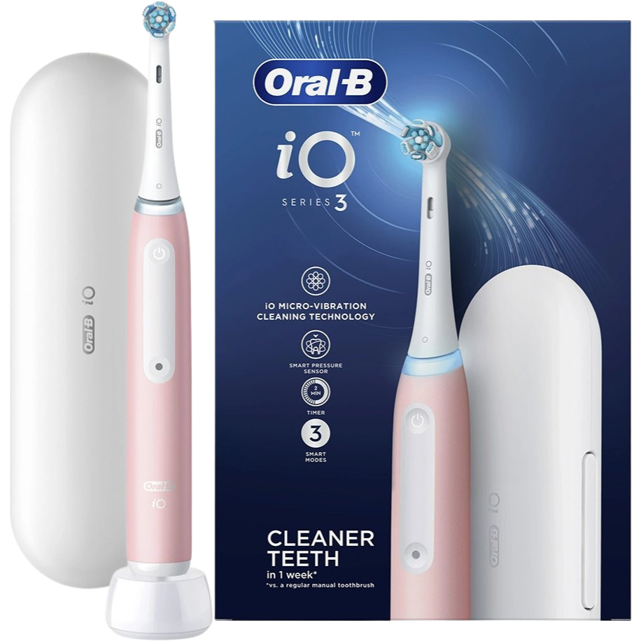 Szczoteczka Elektryczna Magnetyczna Oral-b Io Series 3 Różowa Z Etui