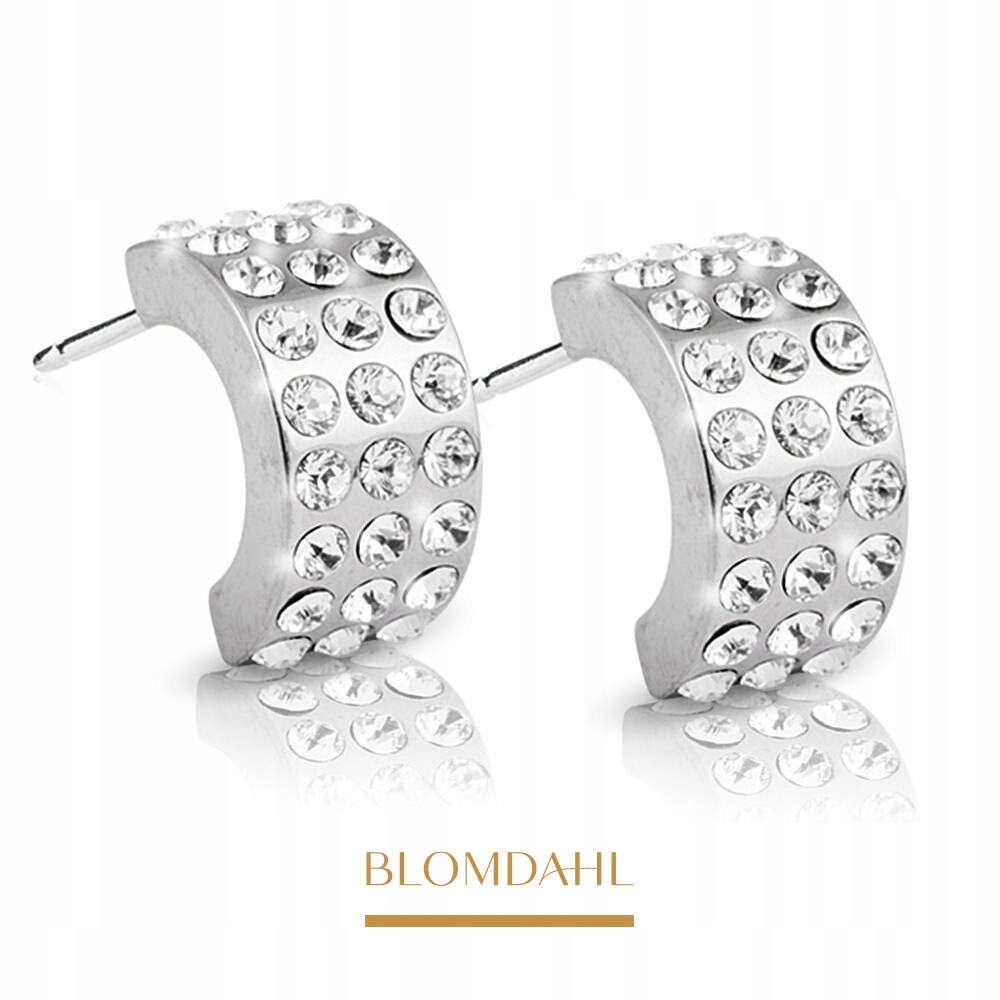Hypoalergenní Náušnice Blomdahl Přívěsek Brilliance Curved Crystal 10 mm