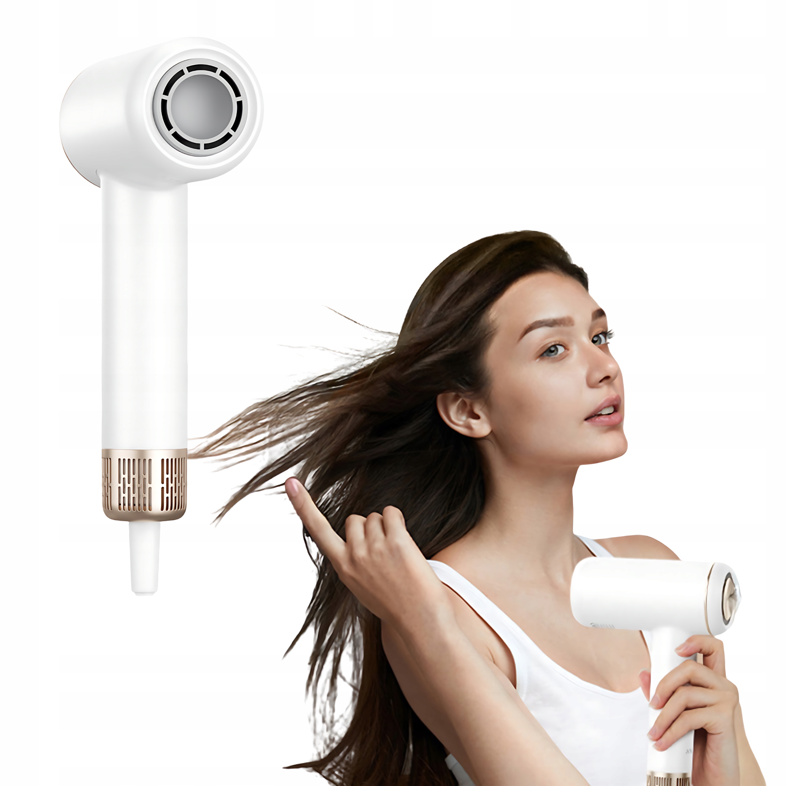 Anlan Sušička vlasov s ionizáciou a reguláciou teploty ľahká 1600 W