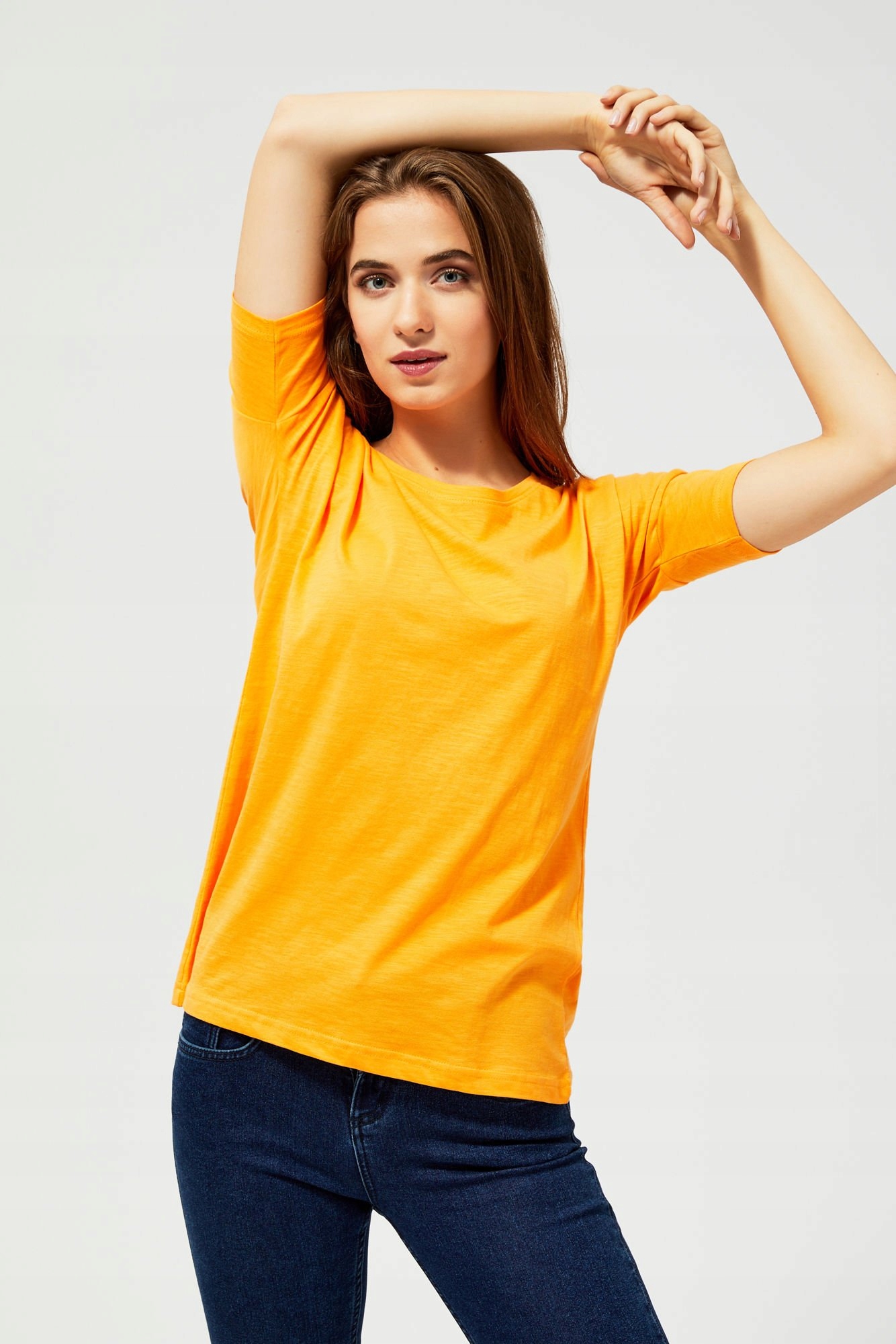 

Moodo Bluzka basic L-TS-1772 Orange; Xs