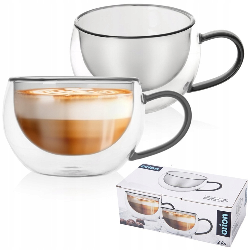 2x Termo sklenice dvojitá stěna na čajovou kávu latte s nápoji 300 ml