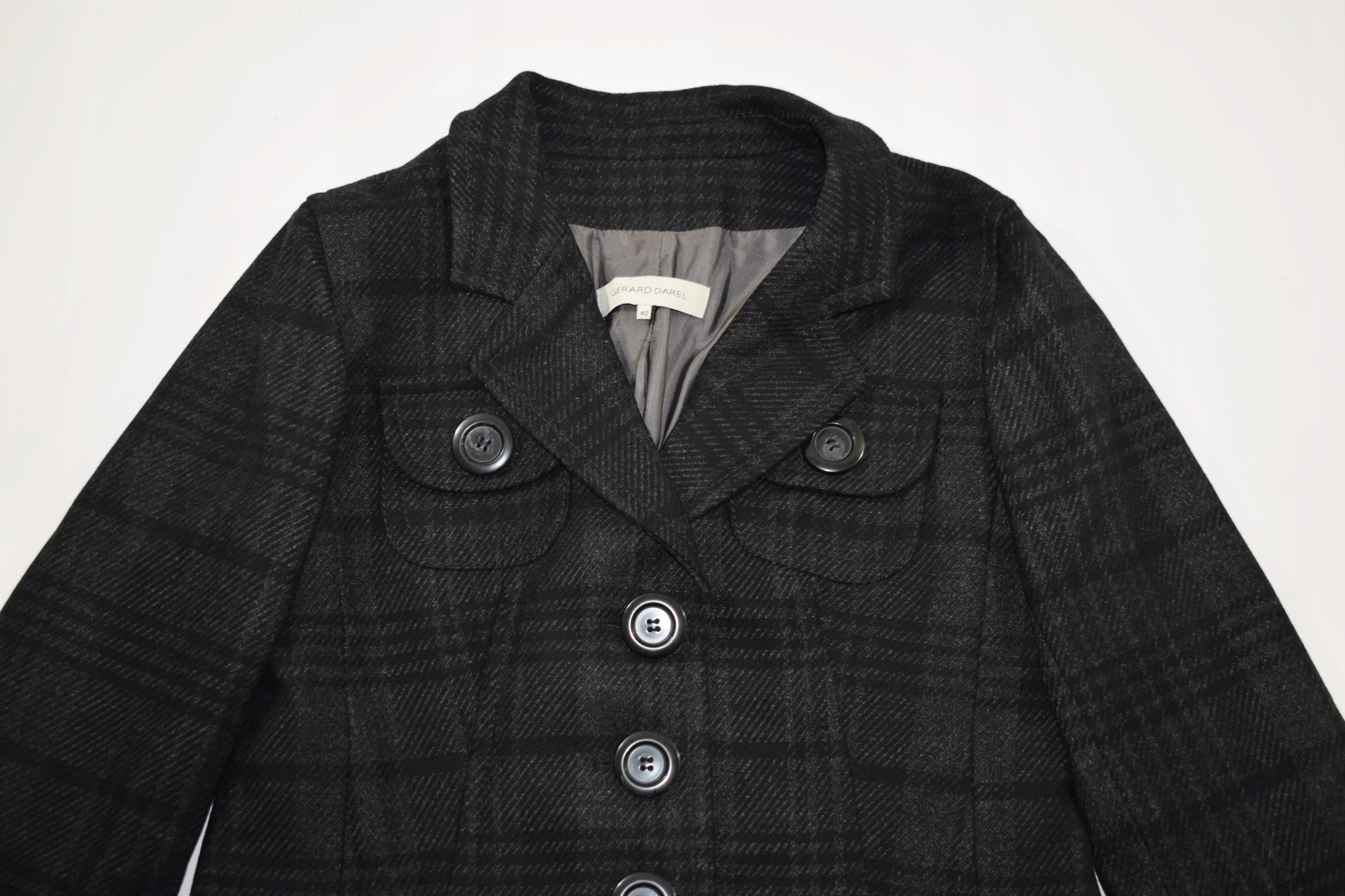 DAMSKI ŻAKIET GERARD DAREL 80%WEŁNA ROZ.40/L Rozmiar L