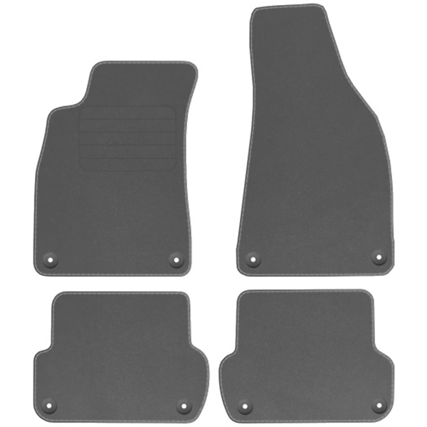 Audi A4 B6 B7 01-08 velurové koberce Comfort Šedé