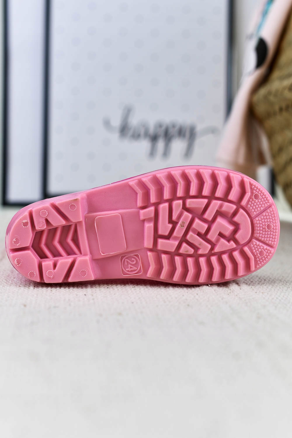 Kalosze dziecięce Jednorożce różowe (26) Materiał guma