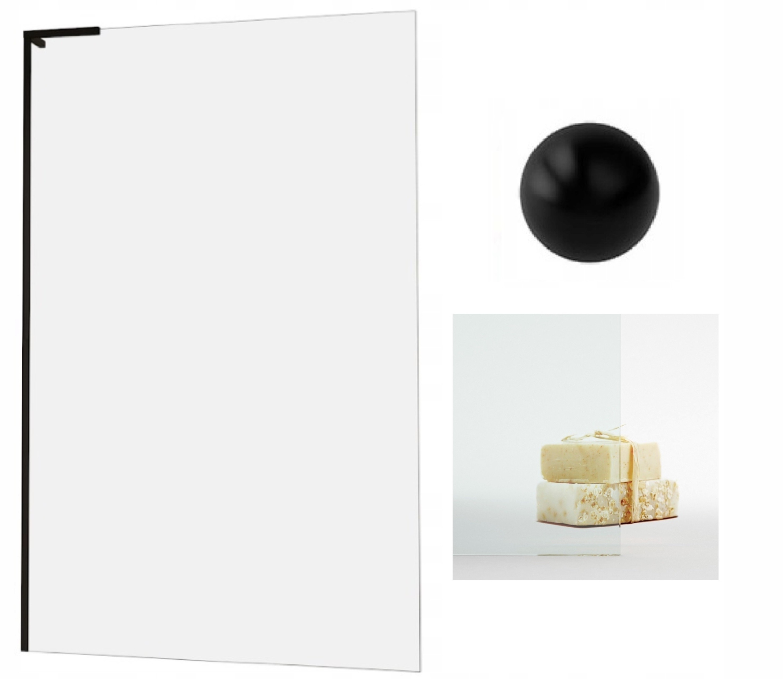 Ścianka prysznicowa walk-in Radaway Modo Sl Black II 110 przejrzysta, czarn