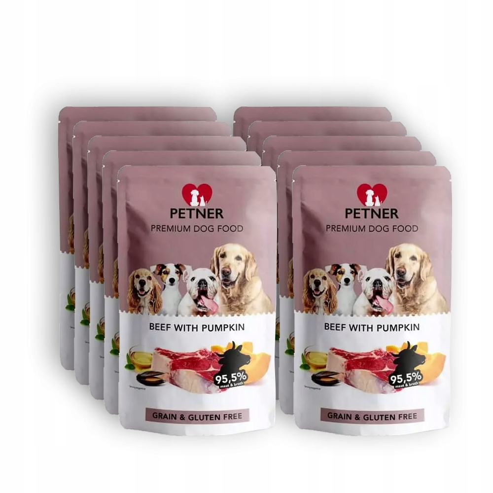 Levně Petner Hovězí maso s dýní, sada 10x500 g