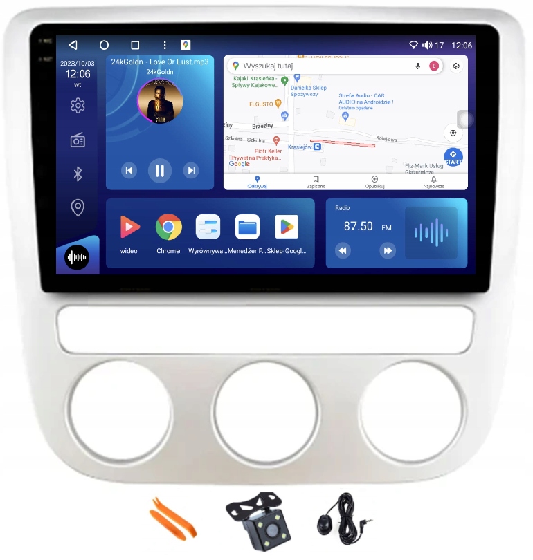 Rádio Android Navigácia Qled Carplay Lte 128GB Gps Vw Scirocco 3 MK3 08-14