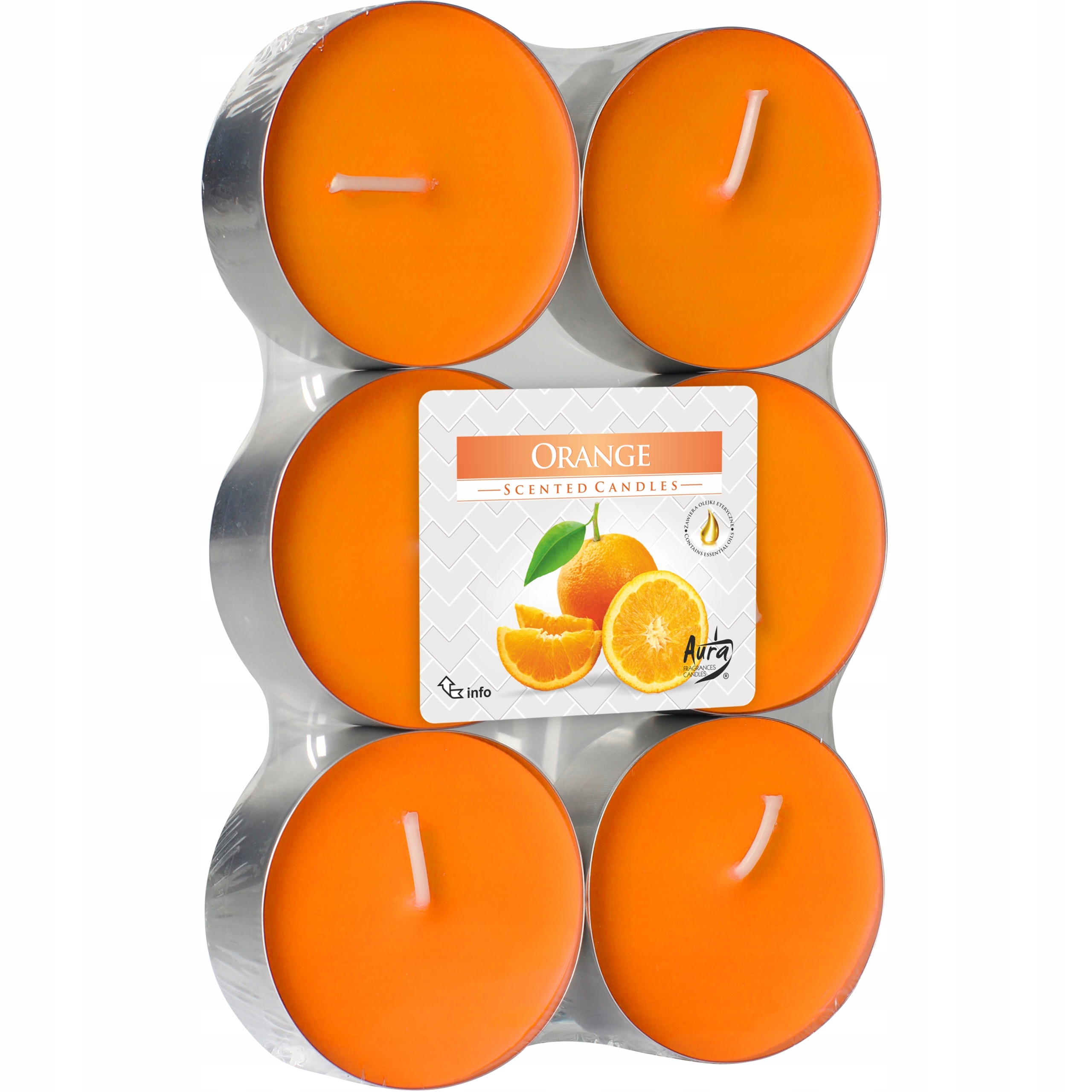 

Podgrzewacze zapachowe Maxi Pomarańcza 6 sztuk