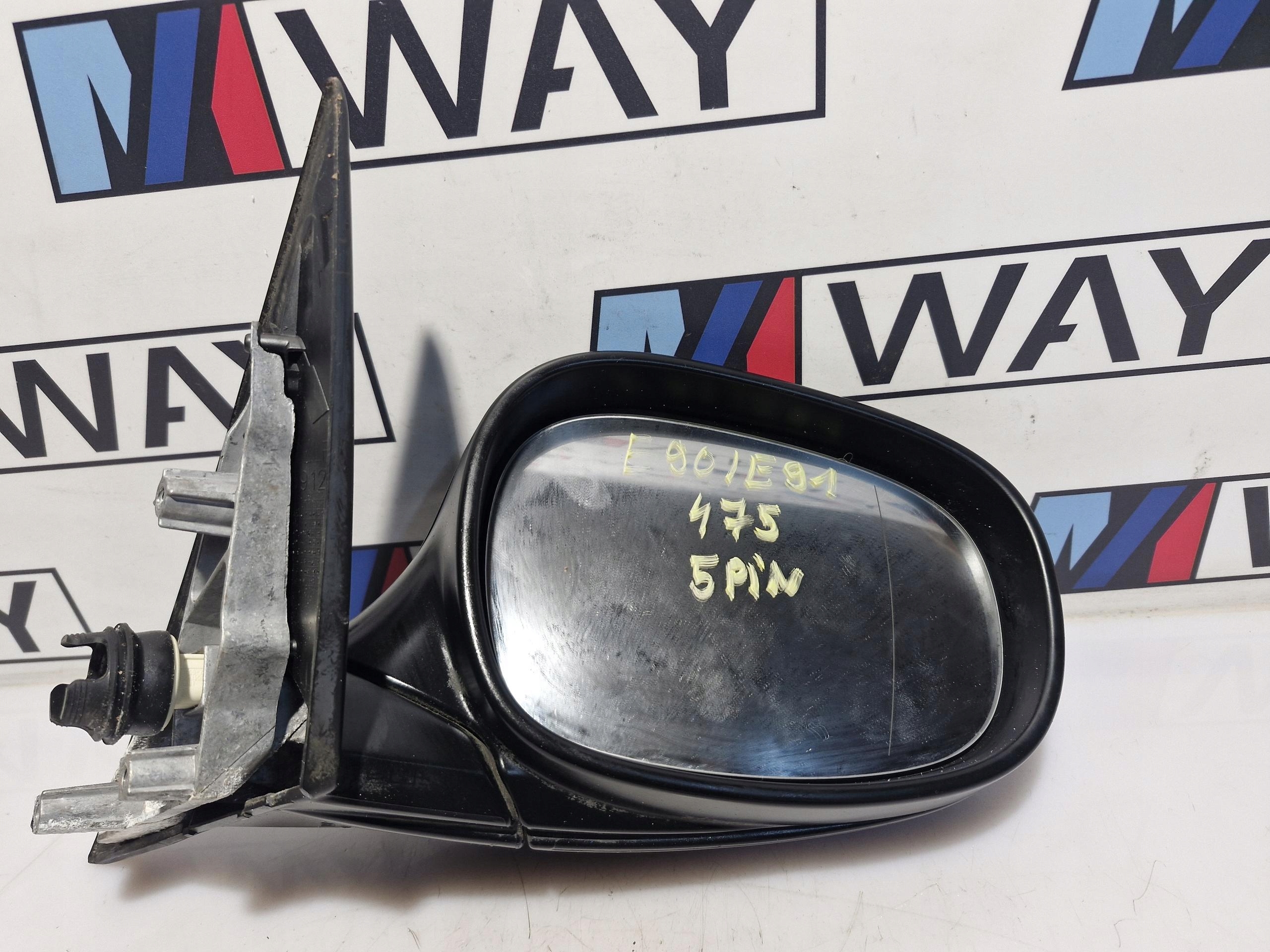 BMW E90 E91 mirror right 5PIN 475 BLACK SAPPHIRE