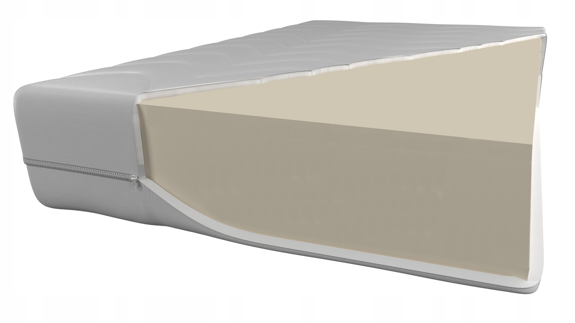 Materac 180x200x10 PIANKOWY z pokrowcem dwustronny