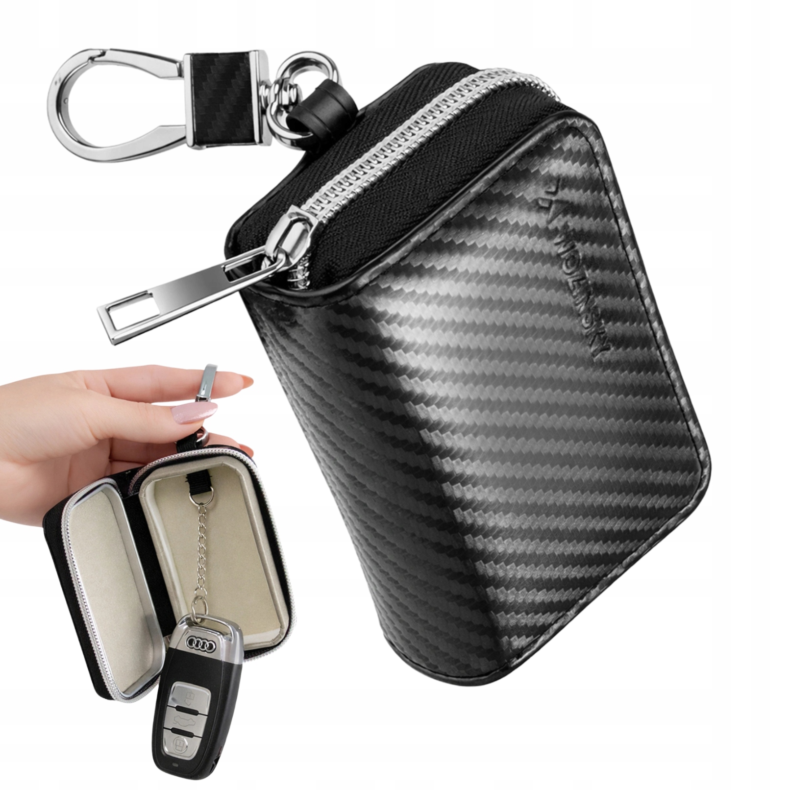 Etui Na Kluczyk Samochodowy Keyless Klatka Faradaya Rfid Blokada Sygnału