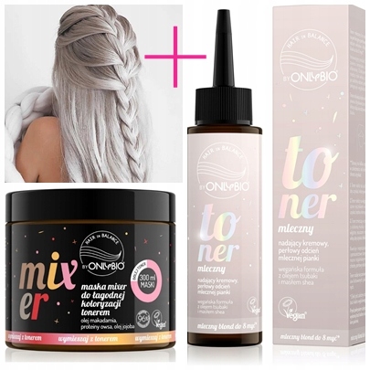 Only Bio Mléčný Toner Plus Maska Mixer Sada Onlybio Vlasů V Rovnováze