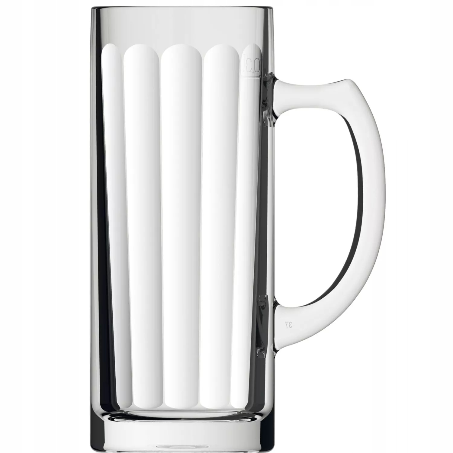 Sklenice na pivo s cejchem 0,5 l s uchem (6 ks)