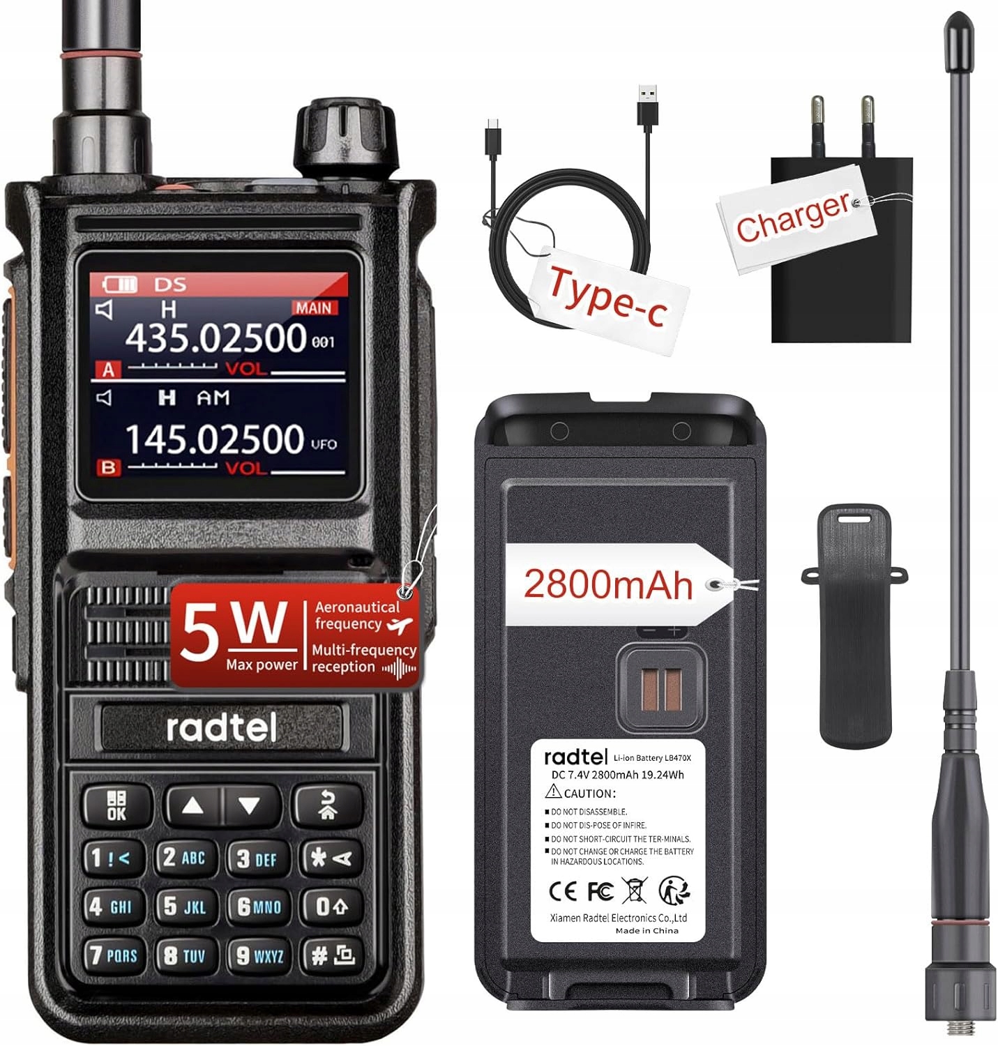 Vysílačka vysílačka Radtel RT-470X
