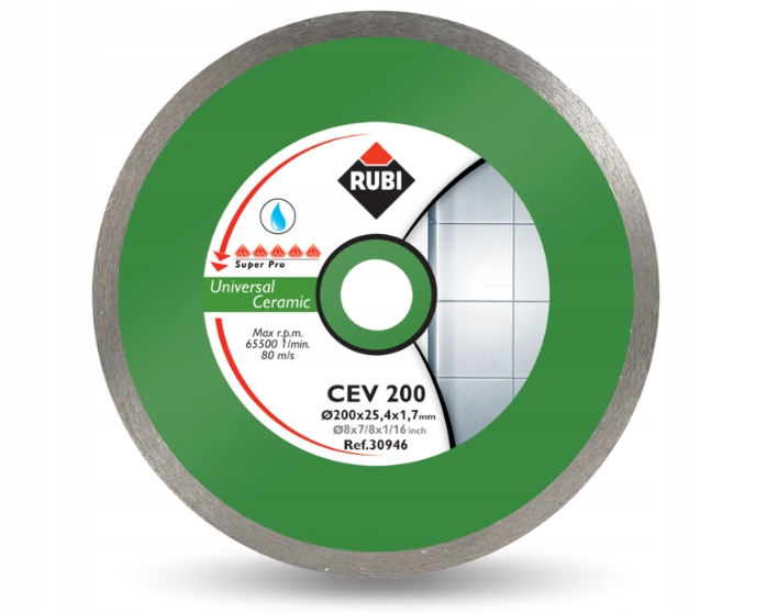Rubi Diamantový kotouč na porcelánové dlaždice Cev 180 mm Superpro