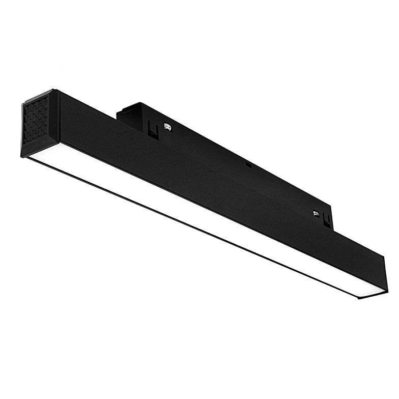 Domeno 3-okruhová Led kolejnicová lampa 12W 4000K 960lm 30 cm černá
