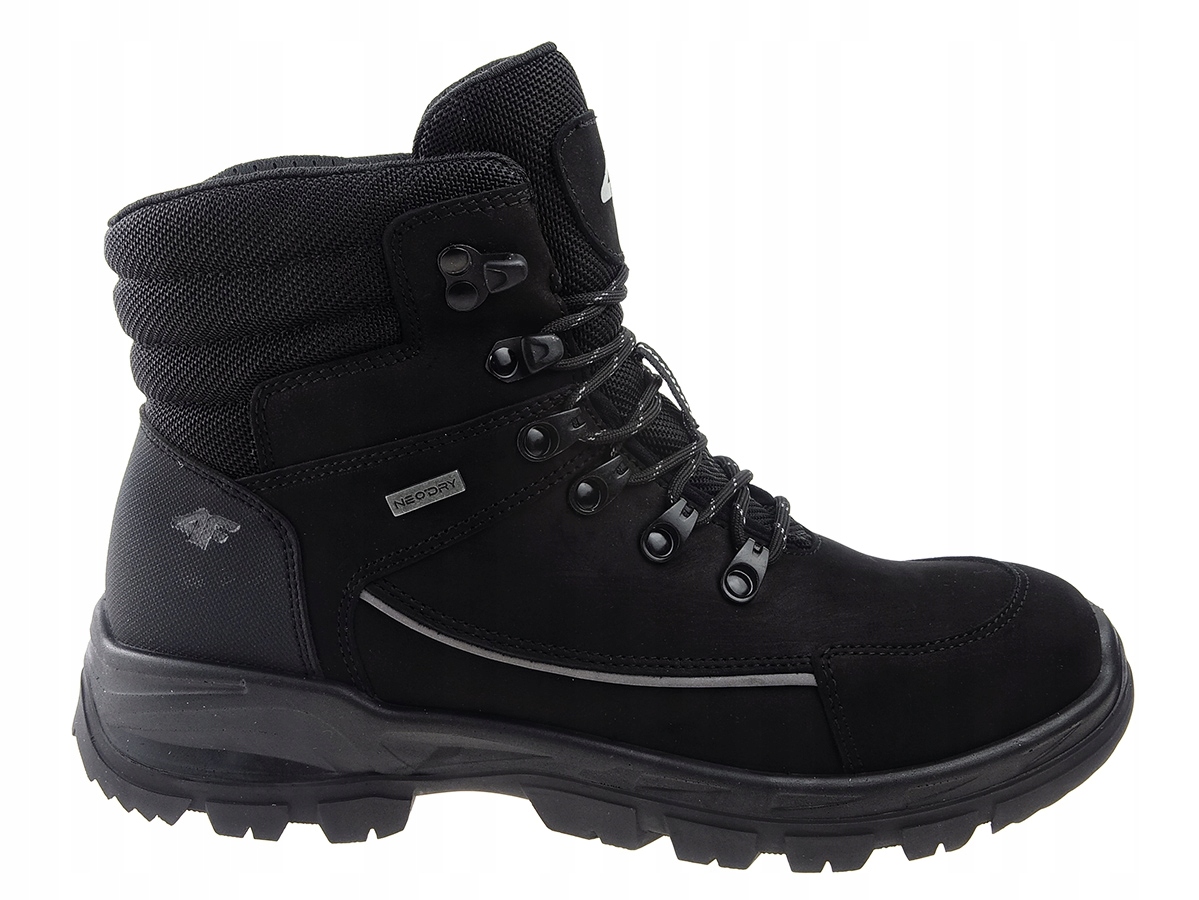 

Buty 4F trekking OBDH250 czarny, membrana skóra 39