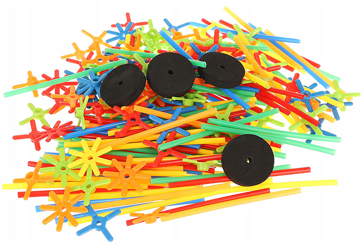 CONSTRUCTION BLOCKS STRAWS STICKS SET 238 EL Type set