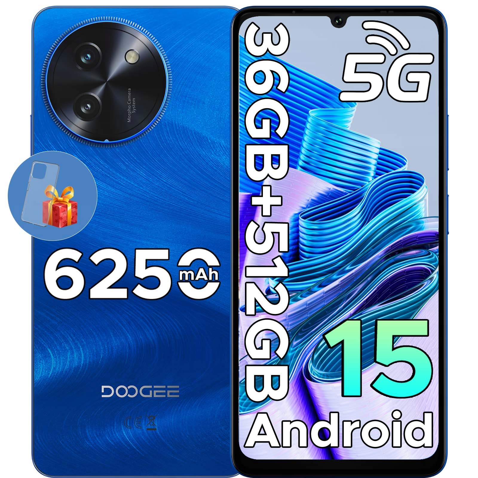 Smartfon DOOGEE Note 59 Pro+ 12 GB / 512 GB 5G niebieski